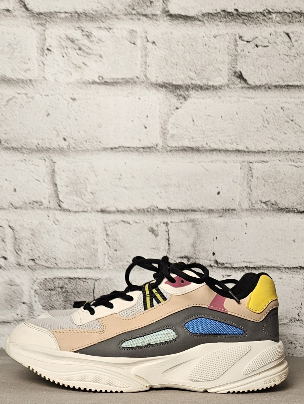 Zara Mens EU 43 Multicolor Chunky Sneakers Retro Runner Y2K Dad Shoes